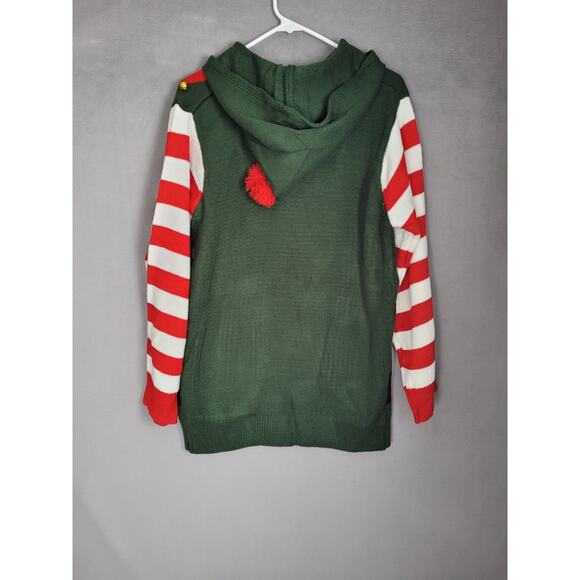 For G and PL Womens Christmas Ugly Knit Elf Sweater Tunic with Hood Large - Picture 5 of 5